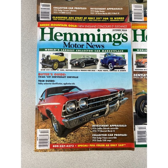 Hemmings Motor News Magazine  Lot Of 6 - 2007,08,09,10  All in pre enjoyed condi - Picture 5 of 9